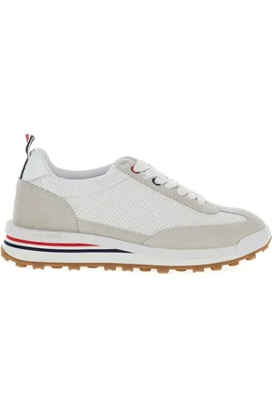 Thom Browne Sko, Dame, Hvid, 36 1/2 EU, Nylon, Tech Runner Sneakers Nylon Sål