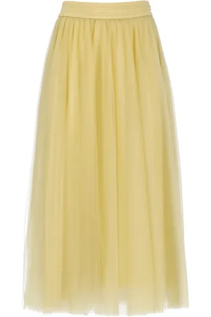 Fabiana Filippi Nederdel, Dame, Gul, XS, Tyl, Gul Tyl Nederdel