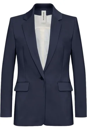 Drykorn Jakke, Dame, Blå, XS, Bomuld, Klassisk marineblå blazer