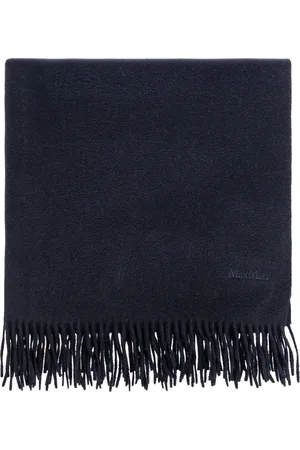 Max Mara Tilbehør, Dame, Blå, ONE SIZE, Cashmere, Cashmere Tørklæde