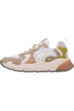 W6YZ Sko, Dame, Flerfarvet, 36 EU, Beige/Stone/Apricot Mode Sneakers