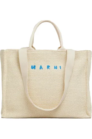 Marni Taske, Dame, Hvid, ONE SIZE, Bomuld, Bomulds- og polyamid skuldertaske