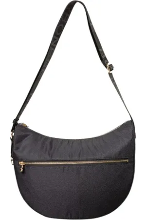 Borbonese Taske, Dame, Sort, ONE SIZE, Uld, Luna Taske - Medium Størrelse