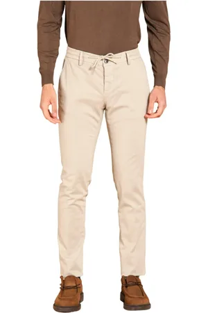 Masons Bukser, Herre, Grå, 2XL, Bomuld, Milano Jogger Chino Bukser