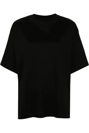 Herskind Top, Dame, Sort, S, Bomuld, Sort bomuldsjersey T-shirt med rund hals