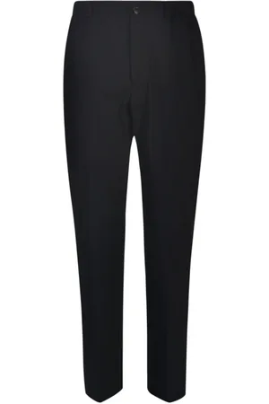 Lanvin Bukser, Herre, Sort, L, Uld, Sorte Bukser - Stilfulde og Trendy