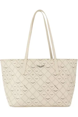 Zadig & Voltaire Taske, Dame, Hvid, ONE SIZE, Uld, Monogram Shopper Taske - Syntetisk - Hvid