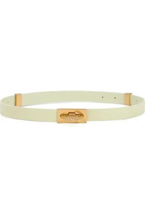 Bottega Veneta Tilbehør, Dame, , 80 CM, Læder, Lemon Washed Point Lock Læderbælte
