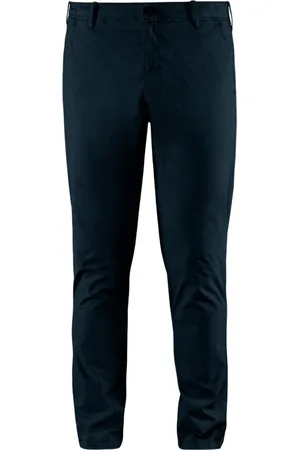Bomboogie Bukser, Herre, Blå, W31, Bomuld, Stretch Poplin Chino Bukser