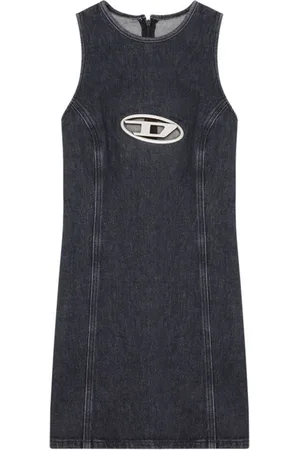 Diesel Kjole, Dame, Sort, M, Denim, Denim Tank Kjole