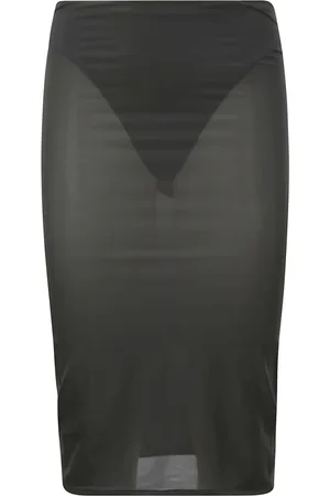 Courrèges Nederdel, Dame, Sort, M, Uld, Second Skin Tube Nederdel