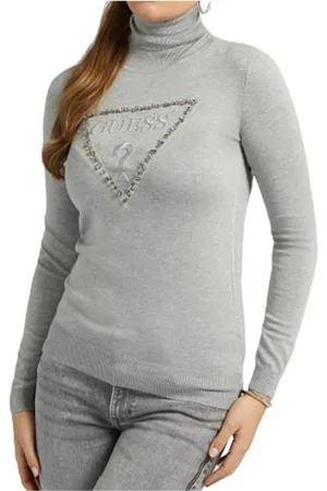 Guess Strik, Dame, Grå, S, Uld, Noemi Turtleneck Sweater