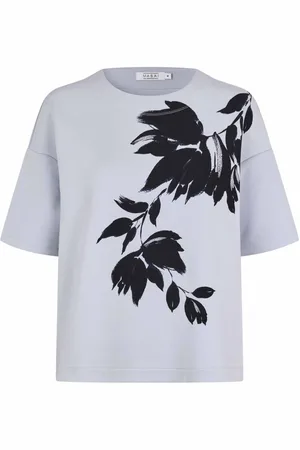 Masai Top, Dame, Blå, S, Bomuld, Blomstret T-shirt Madominan Heather