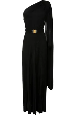 Elisabetta Franchi Kjole, Dame, Sort, M, Polyester, Belted Dress