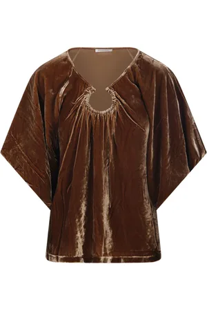By Malene Birger Bluser & Skjorter, Dame, Brun, XS, Bison Loela Top
