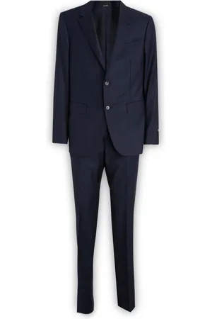Ermenegildo Zegna Jakkesæt, Herre, Blå, S, Bomuld, Single Breasted Suit Sæt