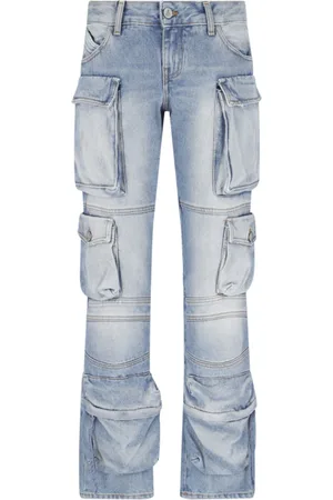 The Attico Jeans, Dame, Blå, W27, Bomuld, Straight Jeans