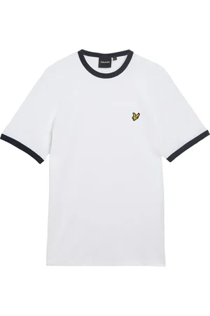 Lyle & Scott Top, Herre, Hvid, M, Bomuld, Ringer T-shirt