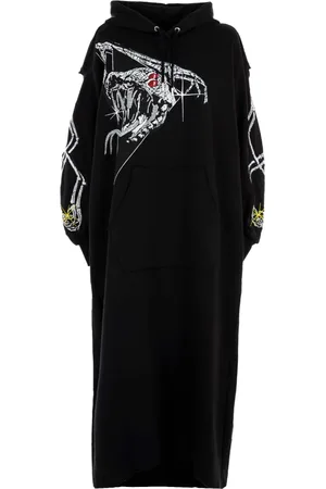 Diesel Kjole, Dame, Sort, S, Tyl, Twist Style Sweatshirt Kjole