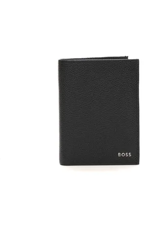 HUGO BOSS Tilbehør, Herre, Sort, ONE SIZE, Uld, Vertikal tegnebog med kortholderlommer
