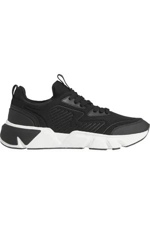 Calvin Klein Sko, Herre, Sort, 40 EU, Polyester, Low Top Lace Up Knit