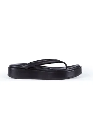 Cortana Sko, Dame, Sort, 40 EU, Læder, Geisha Flat Sandal