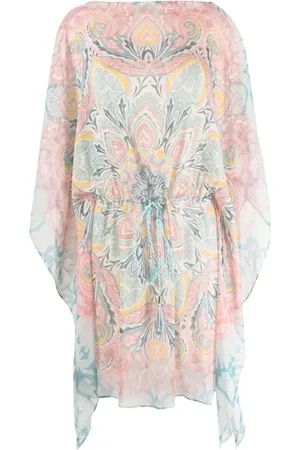 Etro Kjole, Dame, Flerfarvet, 2XS, Polyester, Midi Kjole