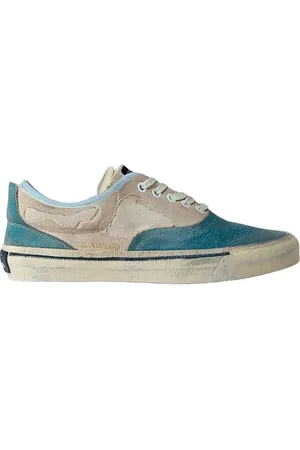 Hidnander Sko, Dame, Flerfarvet, 36 EU, Bomuld, Slidte Panel Sneakers