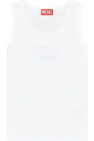 Diesel Top, Dame, Hvid, S, Bomuld, T-lynys-od Tank Top