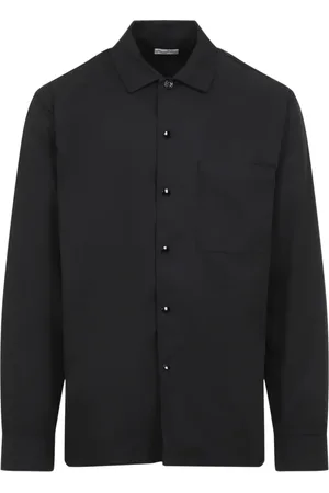 DRIES VAN NOTEN Skjorte, Herre, Sort, M, Polyester, Cornish Skjorte