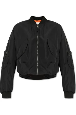 Lacoste Jakke, Dame, Sort, M, Polyester, Bomberjakke