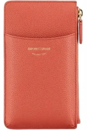 Emporio Armani Tilbehør, Dame, Brun, ONE SIZE, Telefonpung med kortholdere og møntpung