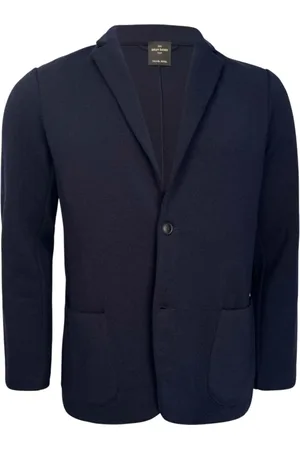 Gran Sasso Jakke, Herre, Blå, M, Marineblå Athleisure Strikblazer Jakke
