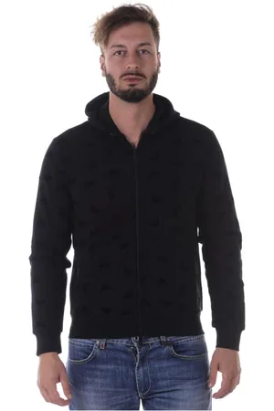 Emporio Armani Sweathshirts & Hoodies, Herre, Sort, XL, Bomuld, Hoodies