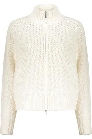 Fabiana Filippi Strik, Dame, , S, Cashmere, Kashmir Striktrøje med Lynlåsdetalje