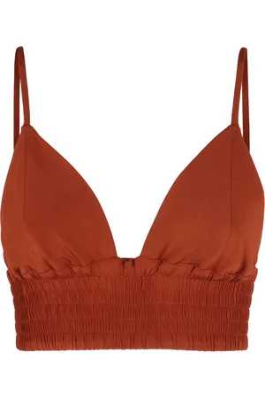 FEDERICA TOSI Top, Dame, , S, Strikket Crop Top med Tynde Stropper