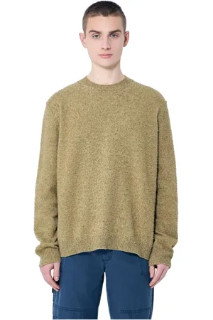 Maison Margiela Strik, Herre, Brun, S, Uld, Uldblanding Crewneck Sweater