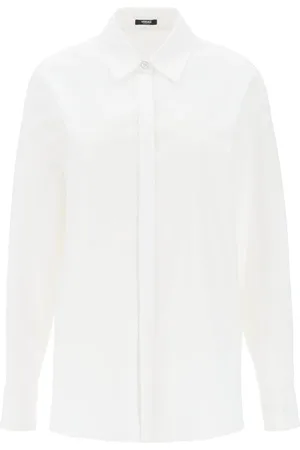 VERSACE Bluser & Skjorter, Dame, Hvid, S, Blouses Bluser