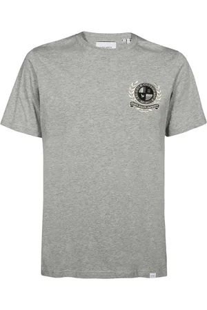 Les Deux Top, Herre, Grå, S, Bomuld, Ribstrikket bomulds T-shirt