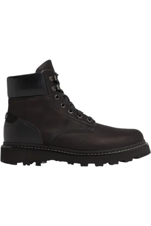 Moncler Sport, Herre, Sort, 45 EU, Læder, Peka Trek Støvler