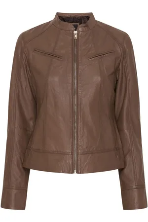 Btfcph Jakke, Dame, Brun, L, Deep Taupe Bikerjakke