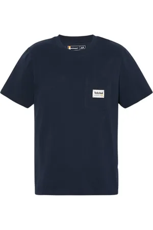 Timberland Top, Herre, Blå, M, Bomuld, Komfortabel T-shirt