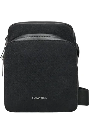 Calvin Klein Taske, Herre, Sort, ONE SIZE, Uld, Skuldertaske med logo