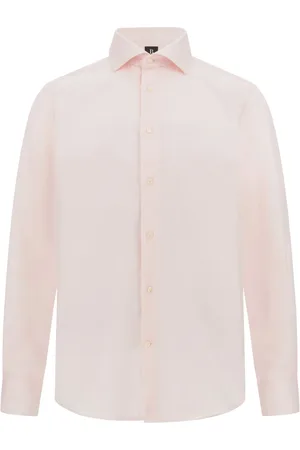 Boggi Milano Skjorte, Herre, Lyserød, 3XL, Bomuld, Regular Fit Bomuldsskjorte