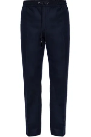 Moncler Bukser, Herre, Blå, 2XL, Cashmere, Creased Bukser