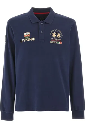 La Martina Top, Herre, Blå, M, Bomuld, Polo Shirt