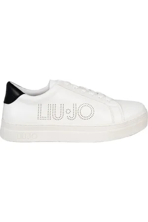 Liu Jo Sko, Dame, Hvid, 35 EU, Læder, Comfort Lace-Up Sneakers