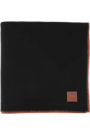 MARCELO BURLON Tilbehør, Herre, Brun, ONE SIZE, Uld, Uldent Landlig Kryds Tørklæde