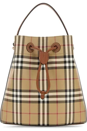 Burberry Taske, Dame, , ONE SIZE, Bomuld, Vintage Check Drawstring Taske