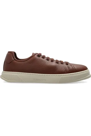 Salvatore Ferragamo Sko, Herre, Brun, 41 EU, Læder, Bruce Sneakers